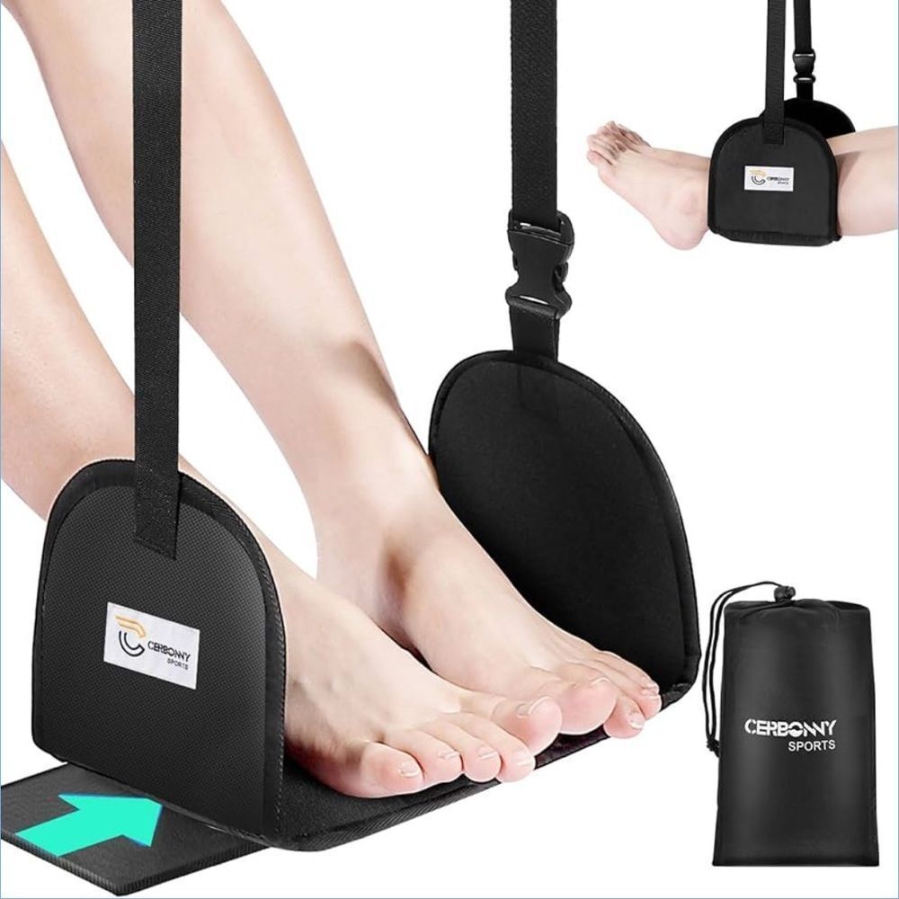 Black Travel Footrest Hammock - Picture 3 of 4